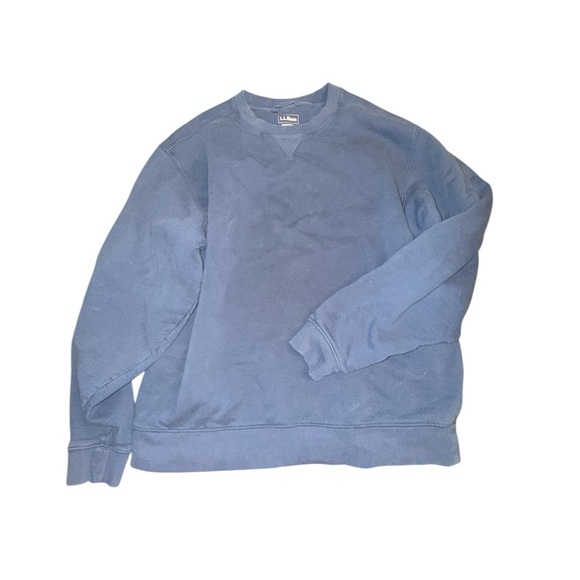 L.L. Bean Classic Blue Crewneck Sweatshirt - Picture 3 of 5